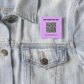 Maak Uw Eigen QR Code Promotieknop Voorbeeld Vierkante Button 5,1 Cm (In situ)