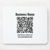 Maak uw eigen QR-code | Transparant Muismat (Voorkant)