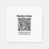 Maak uw eigen QR-code | Transparant Servet (Voorkant)