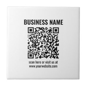 Maak uw eigen QR-code   Transparant Tegeltje