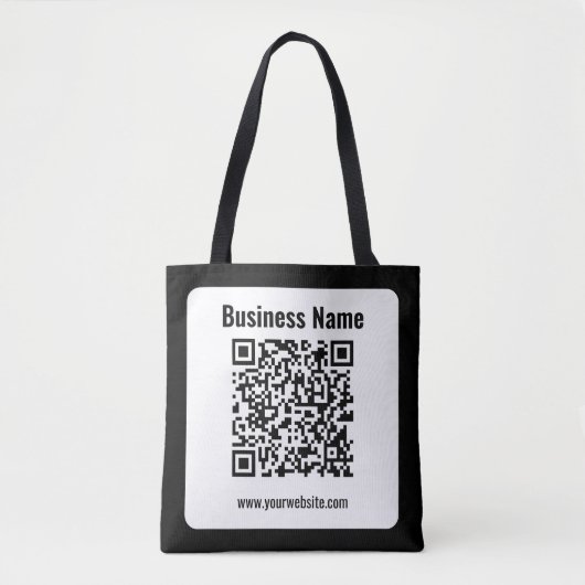 Maak uw eigen QR-code | Transparant Tote Bag (Voorkant)