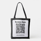 Maak uw eigen QR-code | Transparant Tote Bag (Achterkant)