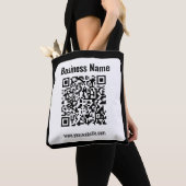 Maak uw eigen QR-code | Transparant Tote Bag (Dichtbij)