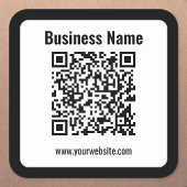 Maak uw eigen QR-code | Transparant Vierkante Sticker
