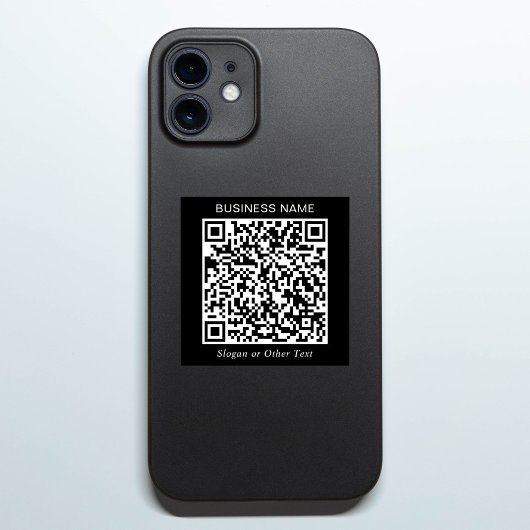 Maak uw eigen QR-code Zwarte Promotie Sticker