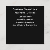 Maak uw eigen QR de Sjabloon van de Visitekaartjes (Achterkant)