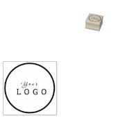 Maak Uw Eigen Ronde Bedrijfslogo Rubberstempel (Gestempeld)