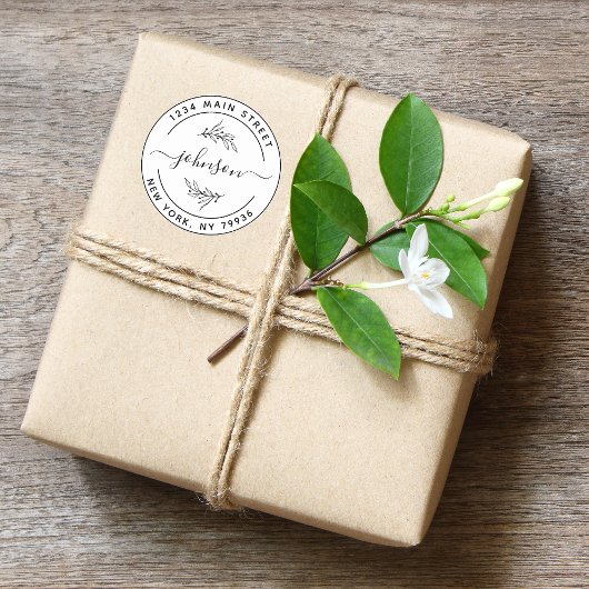 Maak Uw Eigen Ronde Retouradres Klassiek Rond Ronde Sticker