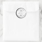 Maak Uw Eigen Ronde Retouradres Klassiek Rond Ronde Sticker (Tas)