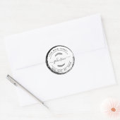 Maak Uw Eigen Ronde Retouradres Klassiek Rond Ronde Sticker (Envelop)