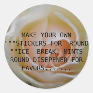 MAAK UW EIGEN RONDE STICKER VOOR ICE MINTS AFHANKE