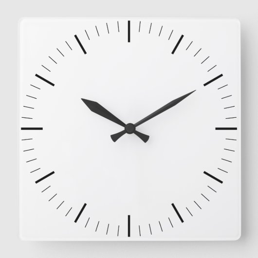 Maak Uw Eigen Ronde Witte Omlijst Wandklok (Voorkant)