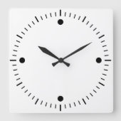 Maak Uw Eigen Ronde Witte Omrande Wandklok (Voorkant)