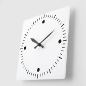 Maak Uw Eigen Ronde Witte Omrande Wandklok (Hoek)