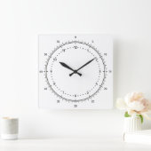 Maak Uw Eigen Ronde Witte Omrande Wandklok (Huis)