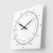 Maak Uw Eigen Ronde Witte Omrande Wandklok (Hoek)