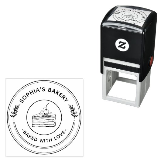 Maak Uw Eigen Ronde Zakelijke Op Maat Gemaakte Log Zelfinktende Stempel (In situ)