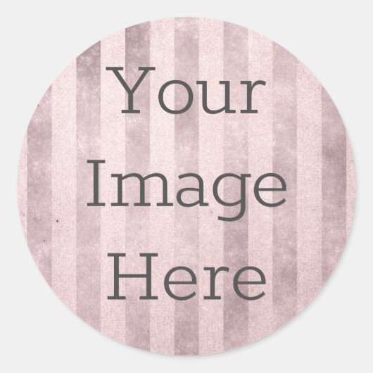 Maak uw eigen roze goud en blush roze versleten st ronde sticker (Voorkant)