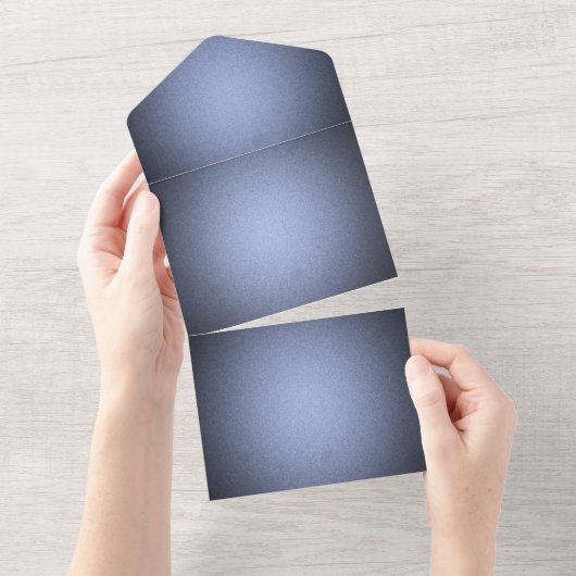 Maak uw eigen - Schaduwrijke textuur - Blauw All In One Uitnodiging (Afscheurbaar)