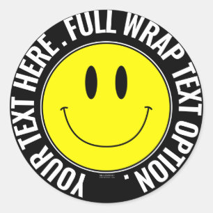 Maak uw eigen schijnwerper rond de sticker, volled ronde sticker