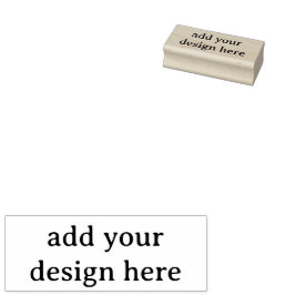 Maak Uw Eigen Simpele Aangepaste 1" x 2.5" Rubbere Rubberstempel