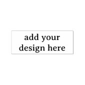 Maak Uw Eigen Simpele Aangepaste 1" x 2.5" Rubbere Rubberstempel (Afrduk)