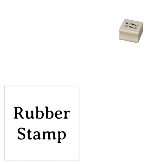 Maak Uw Eigen Simpele Aangepaste 2,54 cm x 2,54 cm Rubberstempel (Gestempeld)