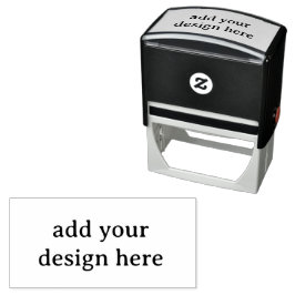 Maak Uw Eigen Simpele Aangepaste 2.9" x 1.4" Zelfinktende Stempel