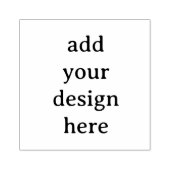 Maak Uw Eigen Simpele Aangepaste 6,35 cm x 6,35 cm Rubberstempel (Afrduk)
