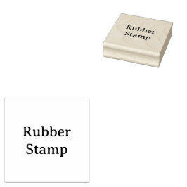 Maak Uw Eigen Simpele Aangepaste 6,35 cm x 6,35 cm Rubberstempel