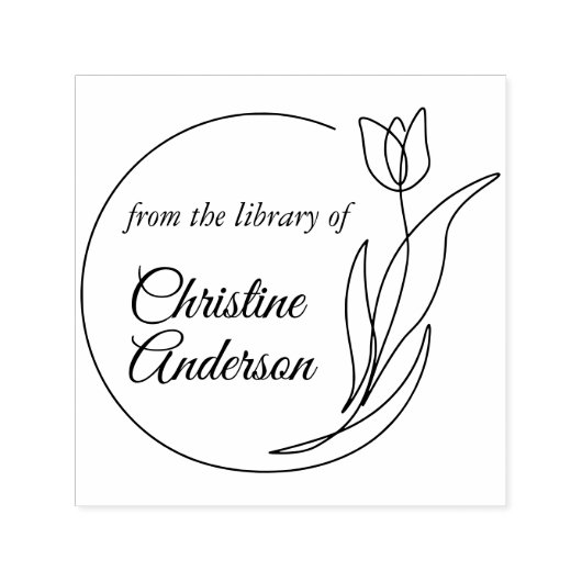 Maak uw eigen slag van de bibliotheek van zelf-ink  zelfinktende stempel (Design)