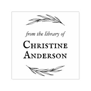 Maak uw eigen slag van de bibliotheek van zelf-ink  zelfinktende stempel