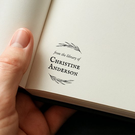 Maak uw eigen slag van de bibliotheek van zelf-ink zelfinktende stempel