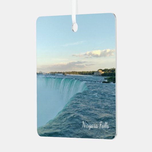 Maak uw eigen Souvenir-reisfoto Metalen Ornament (Voorkant links)