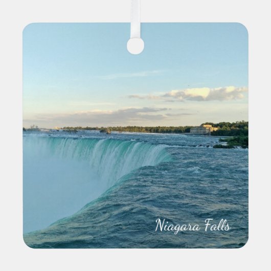 Maak uw eigen Souvenir-reisfoto Metalen Ornament (Voorkant)