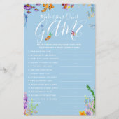 Maak uw eigen spel onder het Zee Baby shower (Voorkant)