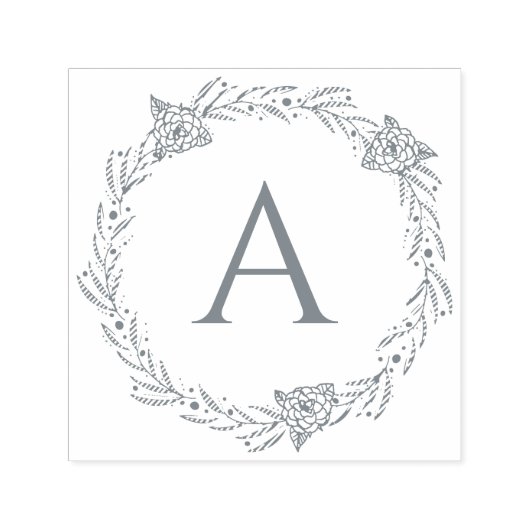 Maak uw eigen stijlvolle monogramstempel zelfinktende stempel (Design)