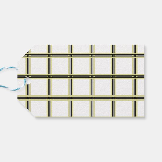 Maak uw eigen Tartan Cadeaulabel (Achterkant Horizontaal)