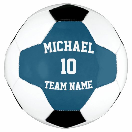 Maak Uw Eigen Team Naam Nummer Voetbal (Voorkant)