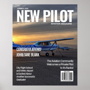 Maak uw eigen tijdschriftcoverposter poster