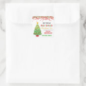 Maak uw eigen toneelstuk schoon vierkante sticker (Tas)