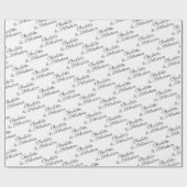 Maak uw eigen typografie gepersonaliseerd cadeaupapier (Vlak)