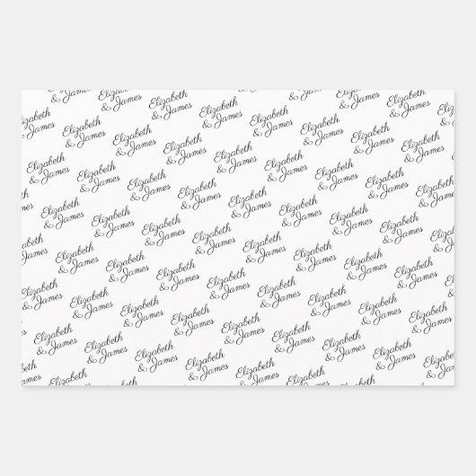 Maak uw eigen typografie gepersonaliseerd inpakpapier vel (Voorkant 2)