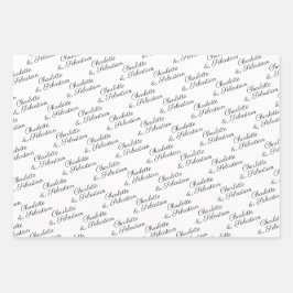 Maak uw eigen typografie gepersonaliseerd inpakpapier vel