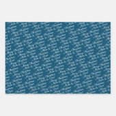 Maak uw eigen typografie gepersonaliseerd inpakpapier vel (Voorkant 3)