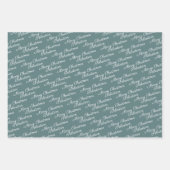 Maak uw eigen typografie gepersonaliseerd inpakpapier vel (Voorkant)