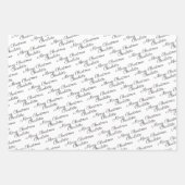 Maak uw eigen typografie gepersonaliseerd inpakpapier vel (Voorkant 2)