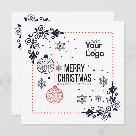 Maak uw eigen uitnodiging voor bedrijfsfeest en -v (Voorkant / Achterkant)