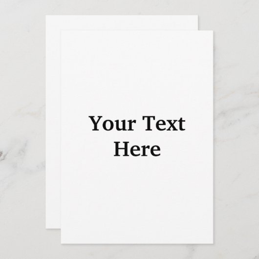 Maak uw eigen uitnodigingen (Voorkant / Achterkant)