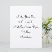 Maak Uw Eigen Uitnodigingen van het Huwelijk 6.5" (Staand voorkant)